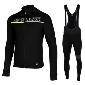 Airtracks Pro Team Fahrradhose Radtrikot Set Schwarz/Gelb