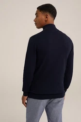 WE Fashion Sweater Dunkelblau/Hellblau/Schwarz