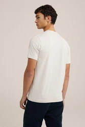 WE Fashion T-Shirt Weiß/Khaki/Creme/Beige