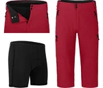 Fahrradhose PORVOO Capri Herren 3/4 Radhose rot