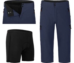Fahrradhose PORVOO Capri Herren 3/4 Radhose peacoat blau