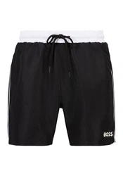 BOSS Badeshorts Starfish Schwarz/Weiß/Grau/Beige