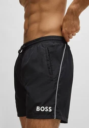 BOSS Badeshorts Starfish Schwarz/Weiß/Grau/Beige