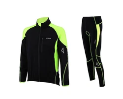 Airtracks Thermo Radtrikot Set Pro T für Herren Grün/Gelb/Neonfarben