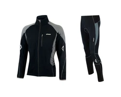 Airtracks Thermo Radtrikot Set Pro T für Herren Dunkelblau/Grau