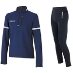 Airtracks Fahrradhose Herren Thermo Radtrikot Set Dunkelblau/Blau