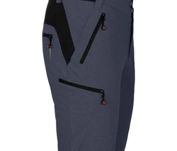 Fahrradhose PORVOO (mit gepolsterter Innenhose) Herren Radhose grau/blau