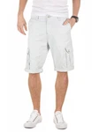 Yazubi Shorts Cargo Daniel Grau/Khaki/Creme/Weiß