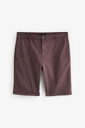 Next Chinoshorts Stckgefrbte Chinohose aus Satin Braun/Dunkelrot/Bordeaux/Lila/Dunkelbraun