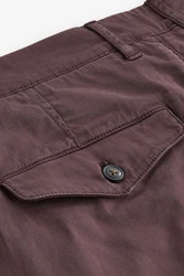 Next Chinoshorts Stckgefrbte Chinohose aus Satin Braun/Dunkelrot/Bordeaux/Lila/Dunkelbraun