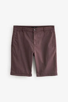 Next Chinoshorts Stckgefrbte Chinohose aus Satin Braun/Dunkelrot/Bordeaux/Lila/Dunkelbraun