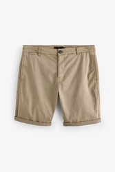 Next Chinoshorts Stckgefrbte Chinohose aus Satin Khaki/Beige/Braun