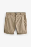 Next Chinoshorts Stckgefrbte Chinohose aus Satin Khaki/Beige/Braun