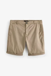 Next Chinoshorts Stckgefrbte Chinohose aus Satin Khaki/Beige/Braun