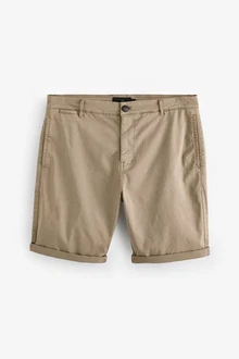 Next Chinoshorts Stckgefrbte Chinohose aus Satin Khaki/Beige/Braun Next Chinoshorts Stckgefrbte Chinohose aus Satin Khaki/Beige/Braun