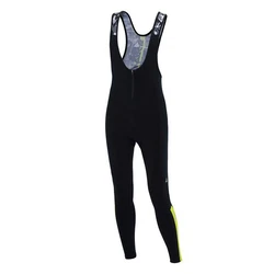 Airtracks Fahrradhose Herren Thermo mit Träger Lang Pro Team 