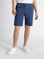 TwoMates Chinoshorts GOTS-zertifiziert Dunkelblau/Blau/Hellblau