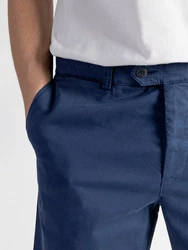 TwoMates Chinoshorts GOTS-zertifiziert Dunkelblau/Blau/Hellblau