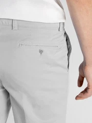 TwoMates Chinoshorts GOTS-zertifiziert Grau/Hellgrau