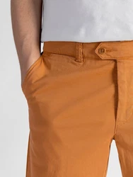 TwoMates Chinoshorts GOTS-zertifiziert Orange/Braun/Beige