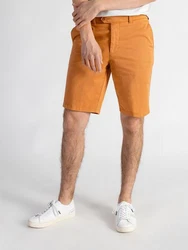 TwoMates Chinoshorts GOTS-zertifiziert Orange/Braun/Beige
