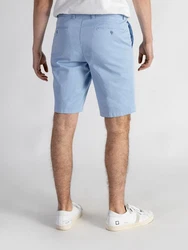 TwoMates Chinoshorts GOTS-zertifiziert Hellblau/Blau