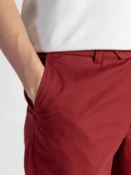TwoMates Chinoshorts GOTS-zertifiziert Rot/Dunkelrot/Bordeaux