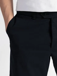 TwoMates Chinoshorts GOTS-zertifiziert Dunkelblau/Schwarz/Hellblau