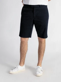 TwoMates Chinoshorts GOTS-zertifiziert Dunkelblau/Schwarz/Hellblau