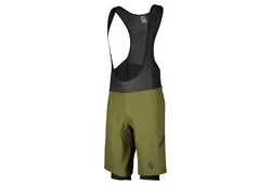 Scott Fahrradhose Gravel Hybrid +++ Shorts Herren Trgerhose Dunkelgrün/Grün