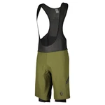 Scott Fahrradhose Gravel Hybrid +++ Shorts Herren Trgerhose Dunkelgrün/Grün