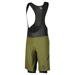 Scott Fahrradhose Gravel Hybrid +++ Shorts Herren Trgerhose Dunkelgrün/Grün