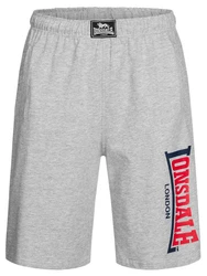 Lonsdale Shorts Logo Jam Grau/Hellgrau/Rot