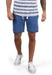 !Solid BennShorts Herren Sweatshorts Kurze Hose Jogginghose Mit Fleece-Innenseite Und Kordel Regular Fit Blau/Dunkelblau