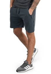 !Solid Taras Herren Sweatshorts Kurze Hose Jogginghose Mit Verschließbaren Eingriffstaschen Und Kordel Regular Fit Insignia Blue Melange