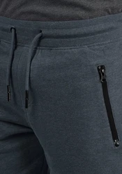 !Solid Taras Herren Sweatshorts Kurze Hose Jogginghose Mit Verschließbaren Eingriffstaschen Und Kordel Regular Fit Insignia Blue Melange
