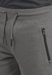 !Solid Taras Herren Sweatshorts Kurze Hose Jogginghose Mit Verschließbaren Eingriffstaschen Und Kordel Regular Fit Grey Melange
