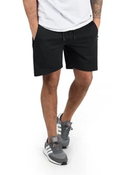 !Solid Taras Herren Sweatshorts Kurze Hose Jogginghose Mit Verschließbaren Eingriffstaschen Und Kordel Regular Fit Black