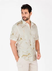 Key Largo Kurzarmhemd MSH SOLAR Khaki/Beige