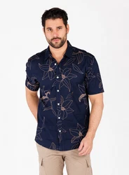 Key Largo Kurzarmhemd MSH SOLAR Blau