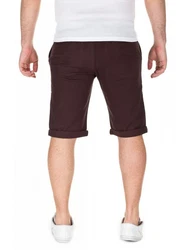 WOTEGA Shorts Chino Kallari Dunkelrot/Bordeaux/Dunkelbraun/Braun