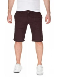 WOTEGA Shorts Chino Kallari Dunkelrot/Bordeaux/Dunkelbraun/Braun