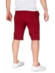 WOTEGA Shorts Chino Kallari Dunkelrot/Rot