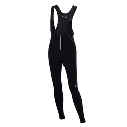 Airtracks Fahrradhose Thermo mit Träger Lang Comfort Schwarz