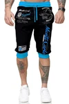 L.gonline Sweatshorts Herren MONTE Blau/Hellblau/Schwarz/Türkis