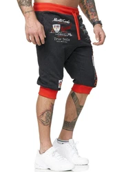 L.gonline Sweatshorts Herren MONTE Rot/Orange/Schwarz