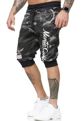 L.gonline Sweatshorts Herren MONTE Schwarz/Dunkelgrün/Beige/Dunkelblau