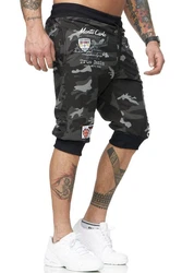 L.gonline Sweatshorts Herren MONTE Schwarz/Dunkelgrün/Beige/Dunkelblau