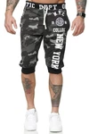 L.gonline Sweatshorts Herren New York (569) Schwarz/Dunkelblau/Dunkelgrün/Grau/Dunkelgrau