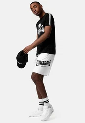 Lonsdale Sweatshorts Weiß/Braun/Creme